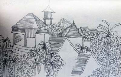 drawing in Bali