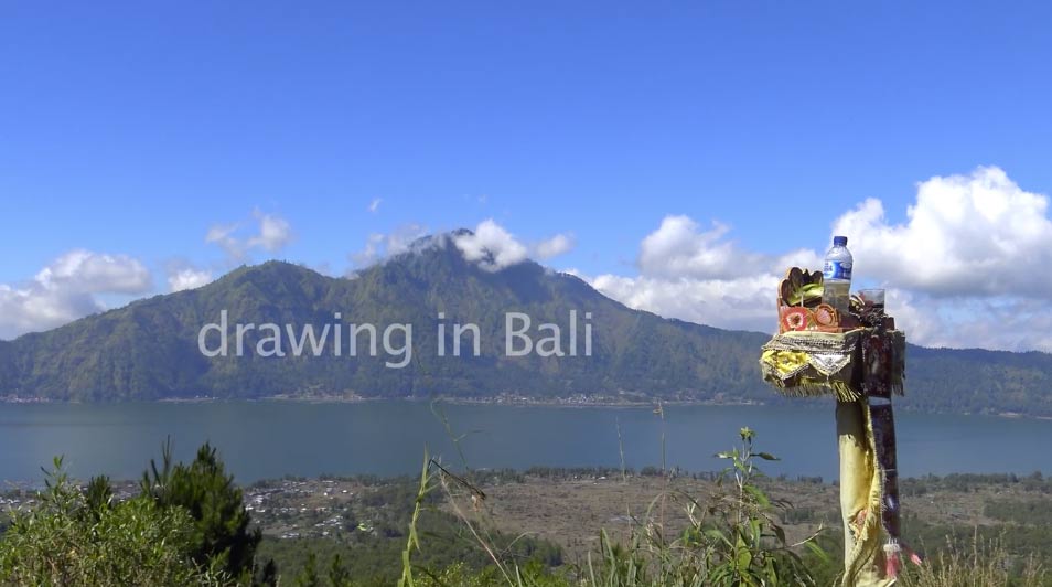 drawing in Bali video 